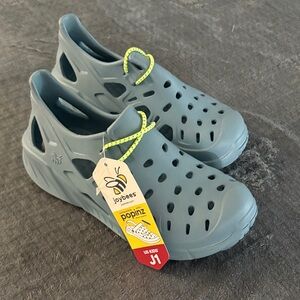 joybees Kid’s Trekking Shoe - Steel Blue/Citrus